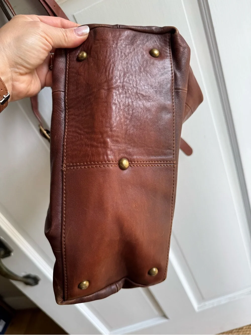 Dragon Diffusion Rust Brown Large Leather Shoulder Bag